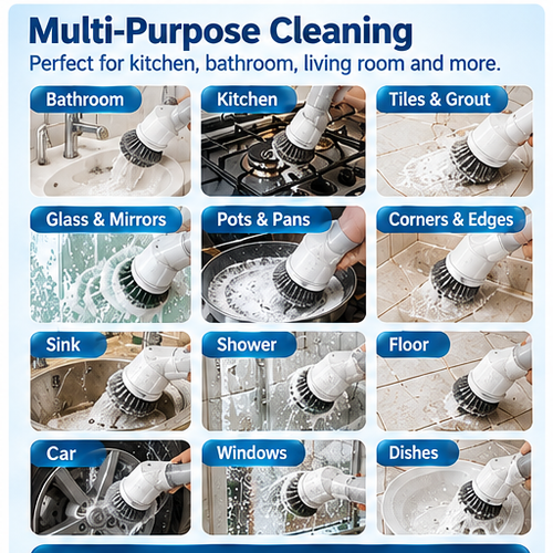 Dulzeo Spin Scrubber Cordless Power Cleaning Brush
